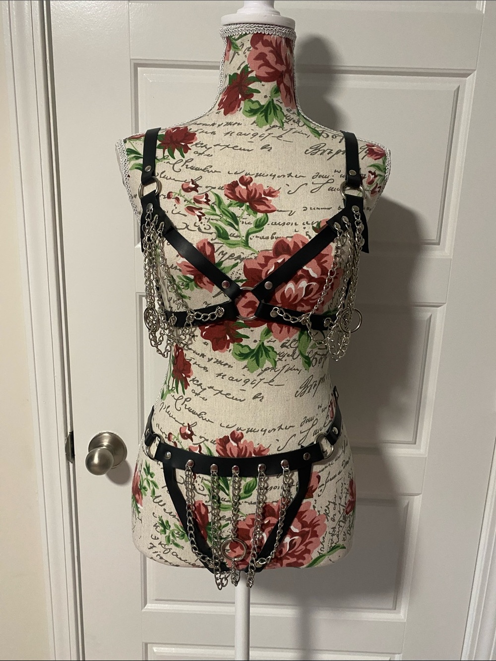 Leather & Chain Fetish Set